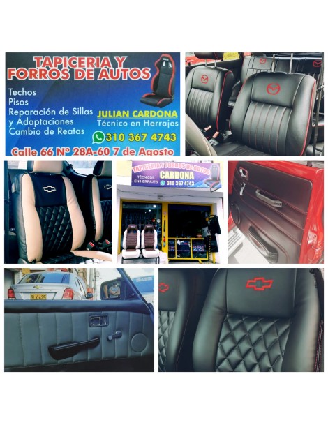 TAPICERÍA Y FORROS DE AUTOS...