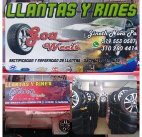 LLANTAS Y RINES GOA WEELS